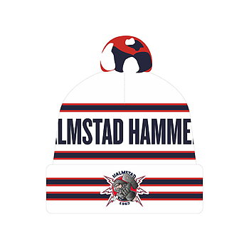 Halmstad Hammers Stickad Mössa vit S25