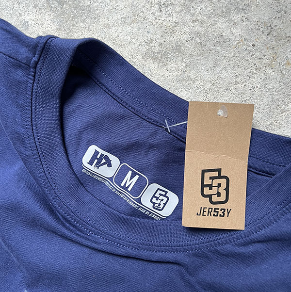 T-shirt Round Neck Navy  - 4