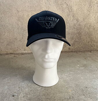 FlexFit Keps Svart Broderad Retro Logo 