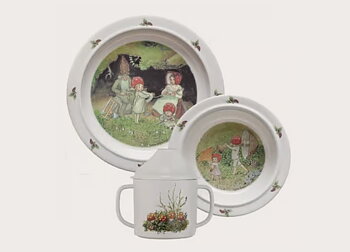 Tomtebobarnen, Barnservis 3-del-Elsa Beskow