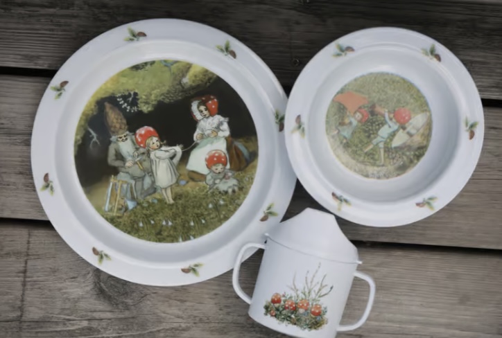 Tomtebobarnen, Barnservis 3-del-Elsa Beskow - 2