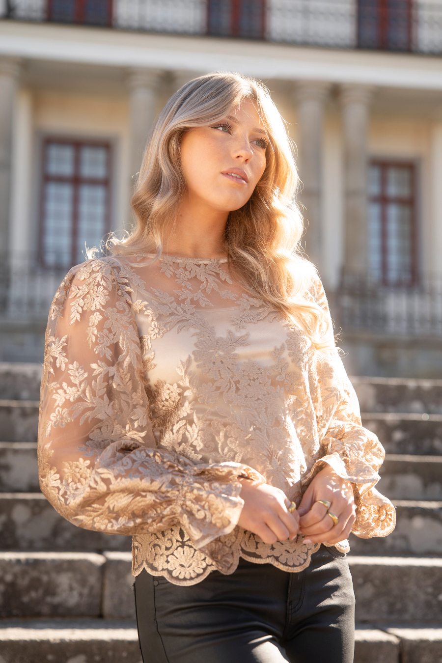 Amadine Blouse Black- Capri Collection