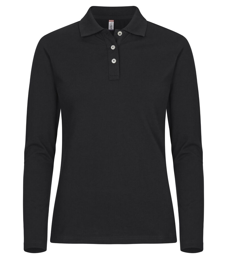 Stretch Premium Polo L/S Women - 3