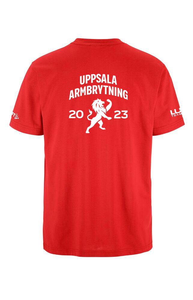 Uppsala Armbrytning Community Tee 2.0 W röd - 2