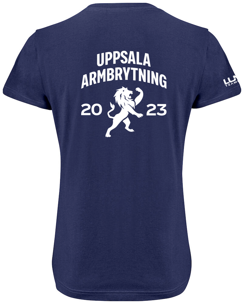 Uppsala Armbrytning Regular t-shirt W marinblå - 3