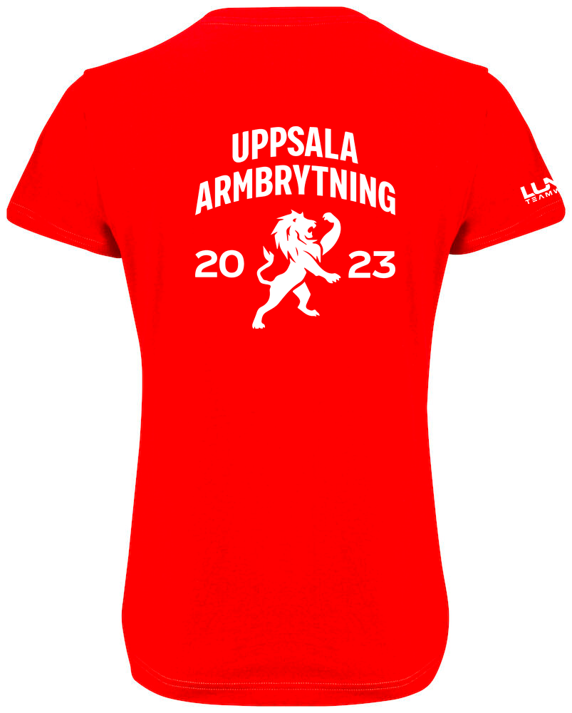 Uppsala Armbrytning Regular t-shirt W röd - 2