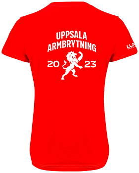 Uppsala Armbrytning Regular t-shirt W röd
