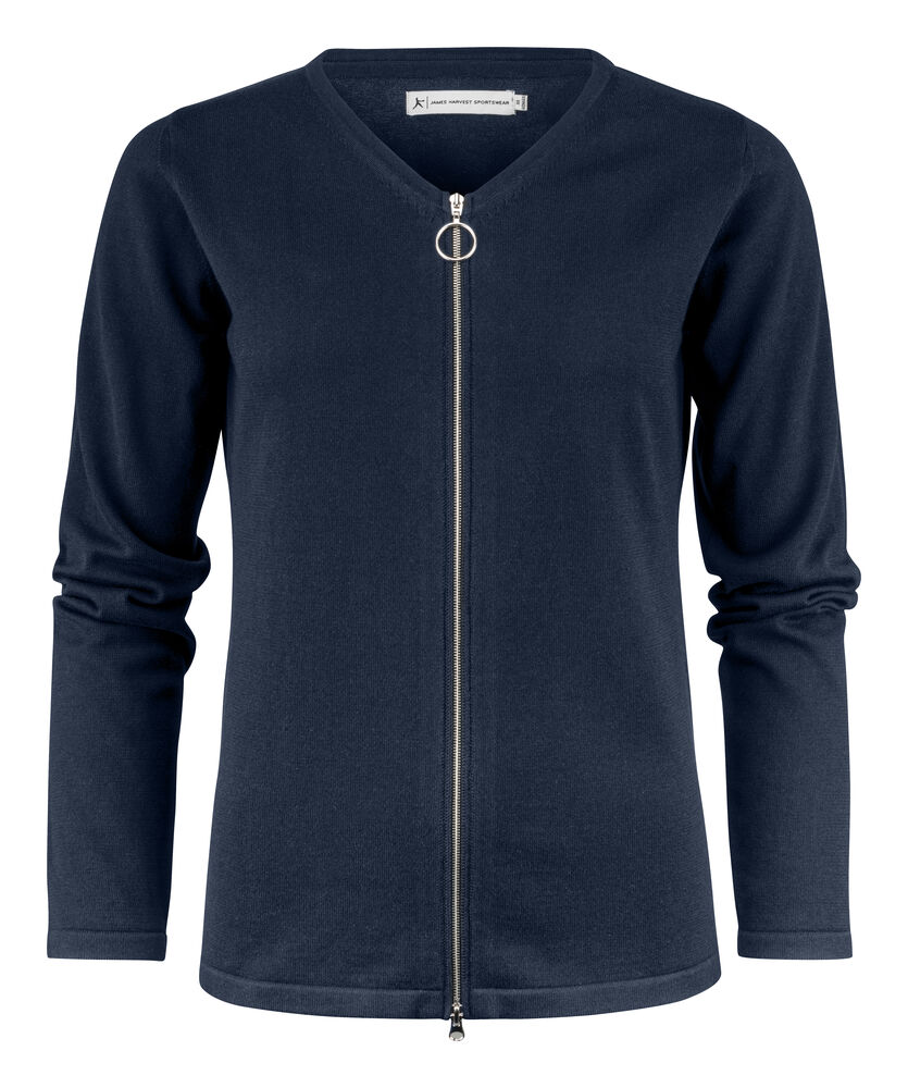 Ashland Cardigan Woman – Stickad Kofta med Metalldragkedja - 2