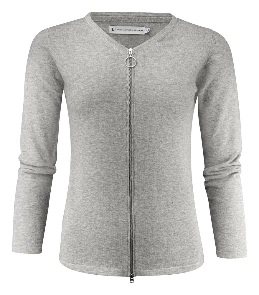 Ashland Cardigan Woman – Stickad Kofta med Metalldragkedja - 3