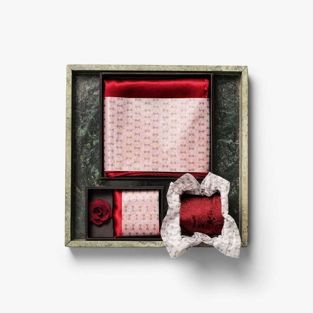 Solid Paisley Tie With Giftbox - 14