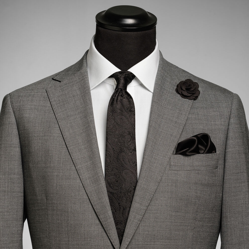 Solid Paisley Tie With Giftbox