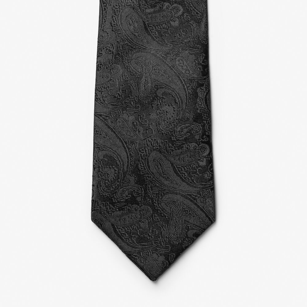 Solid Paisley Tie With Giftbox - 4
