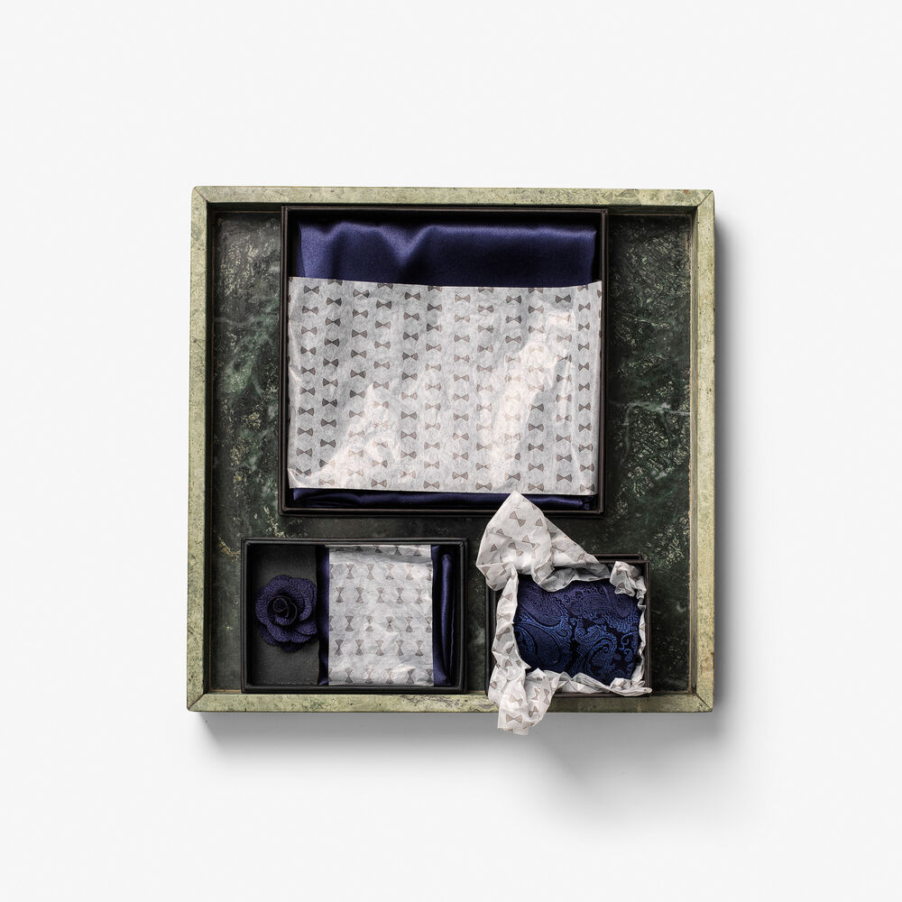 Solid Hankie & Lapel Pin With Giftbox - 10
