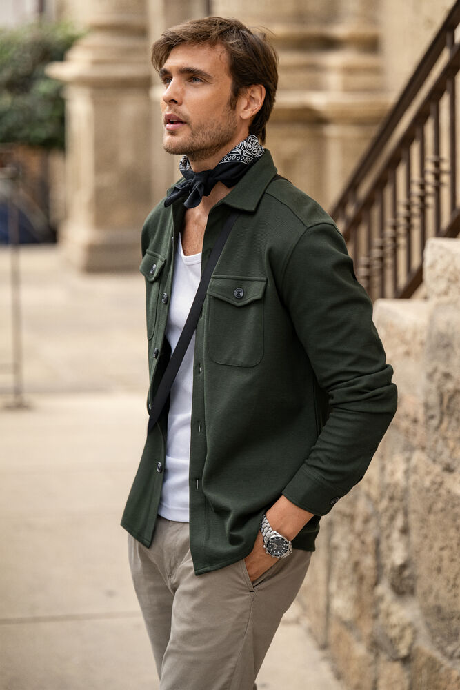 Hicksville Overshirt – Skjortjacka i ekologisk bomull & återvunnen polyester - 18