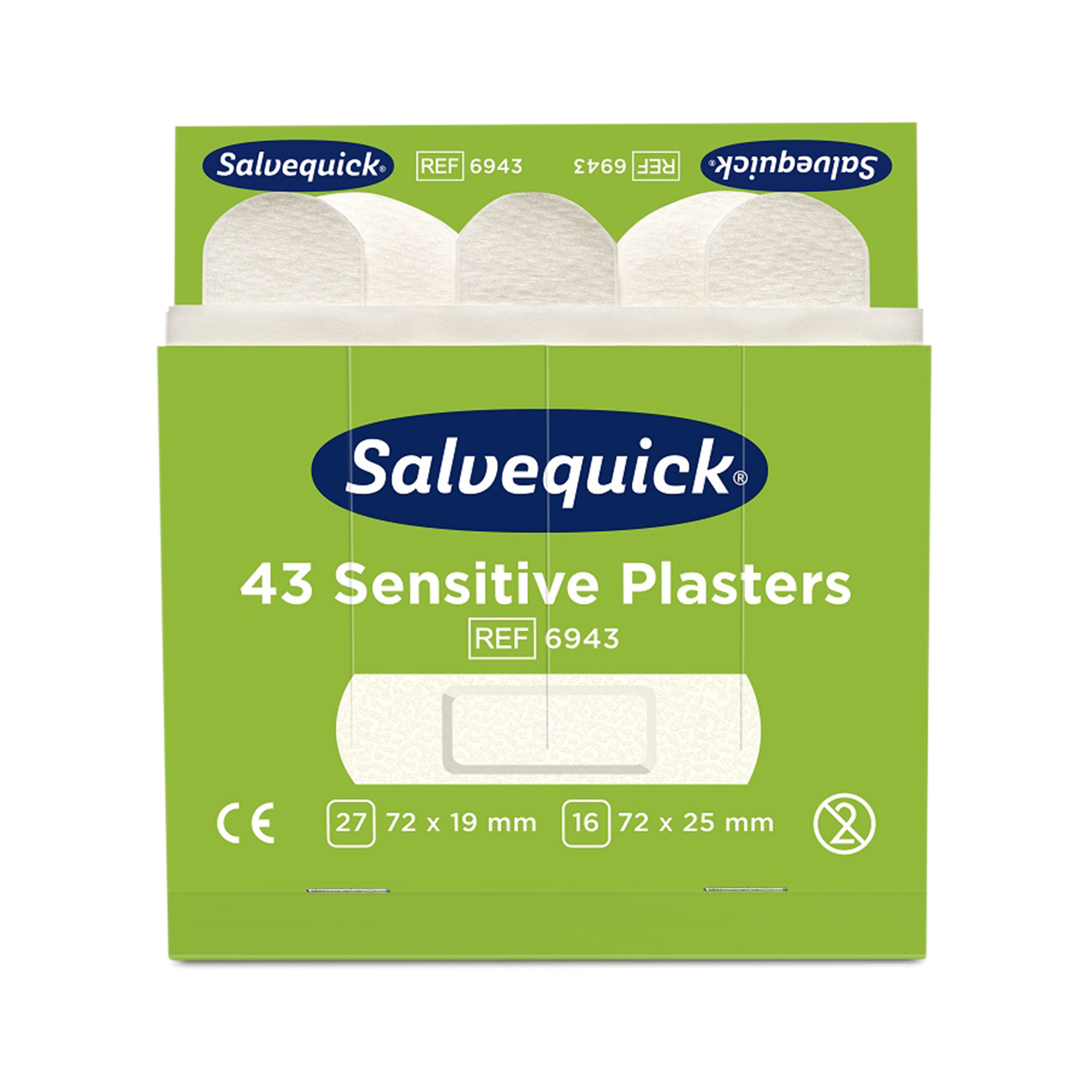 Sensitive Plasters 43 pcs 6 Refill