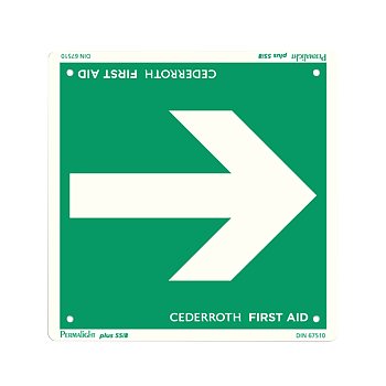 Escape Route Arrow Sign