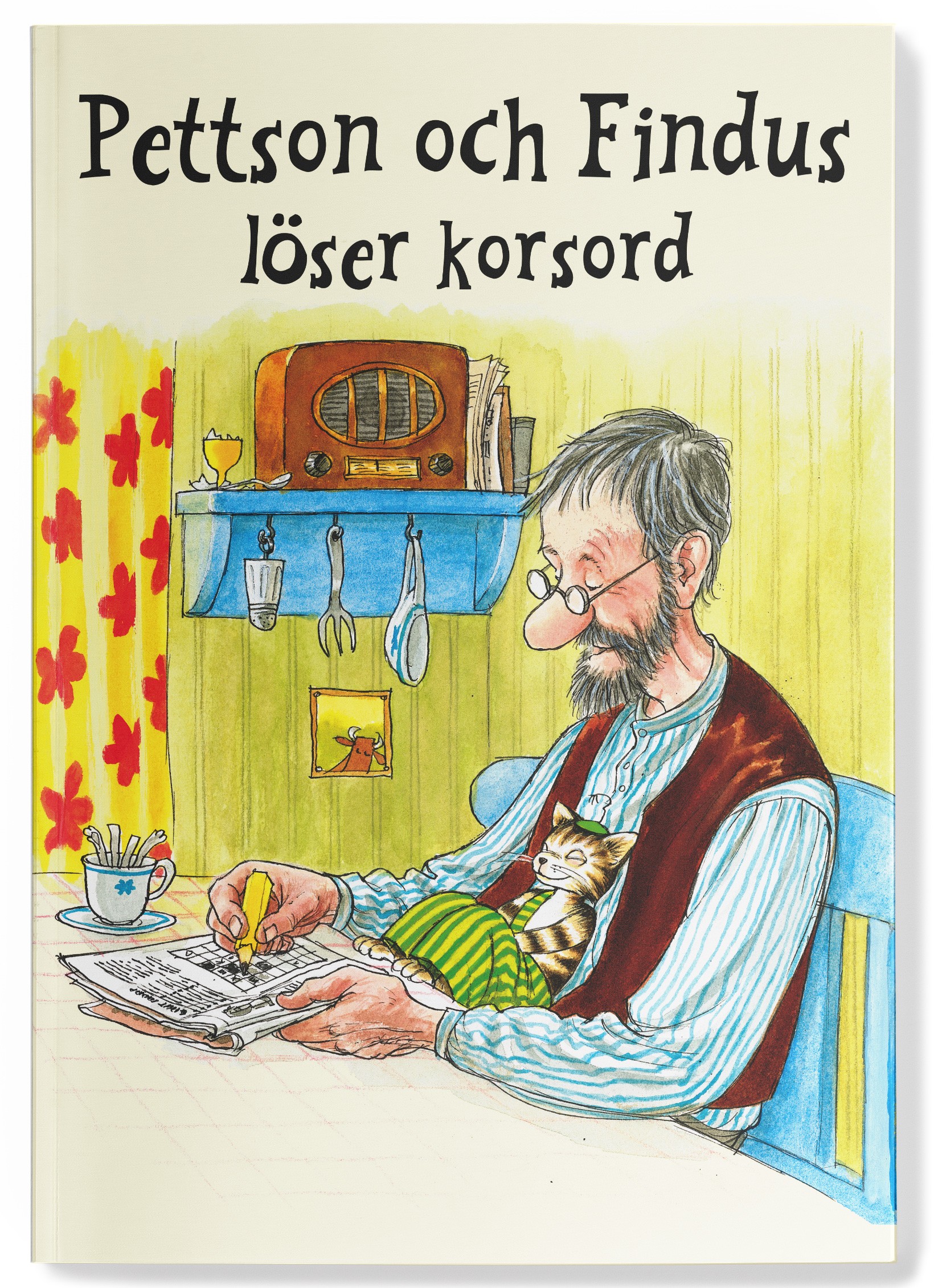 Pettson och Findus löser korsord