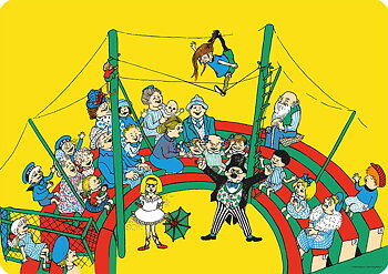 Underlägg Pippi Långstrump på cirkus