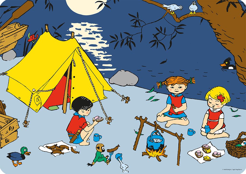 Underlägg Pippi Långstrump tältar