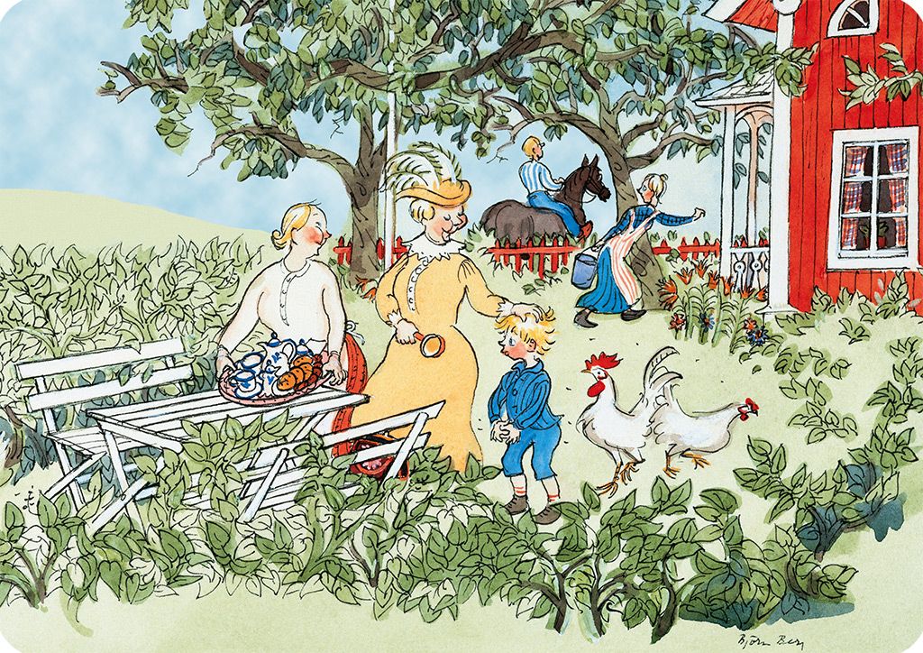 Underlägg Emil i Lönneberga - i trädgården