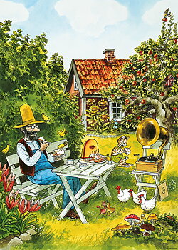 Affisch Pettson och Findus kalas