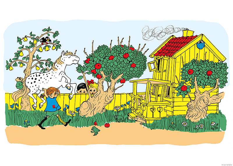 Affisch Pippi Villa Villekulla