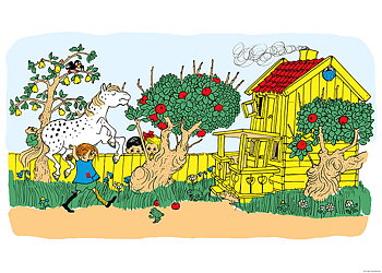 Affisch Pippi Villa Villekulla