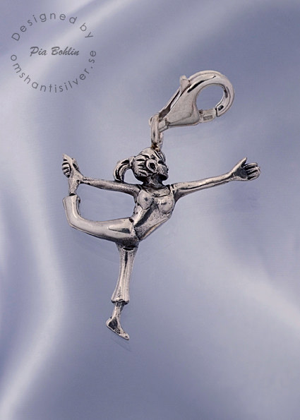 The Dancer yogacharm in silver