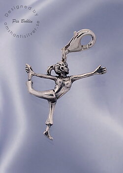 The Dancer yogacharm in silver