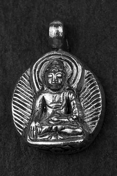 Silver pendent, the small Buddha