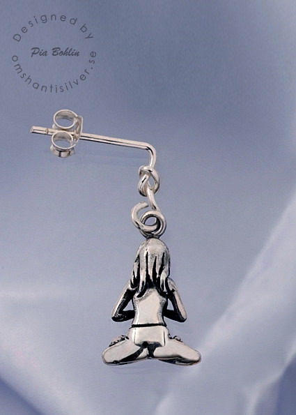 Namaste Silver earring - 2
