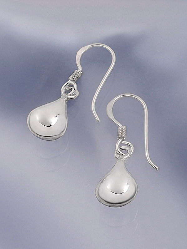 Earrings with small silverdrops