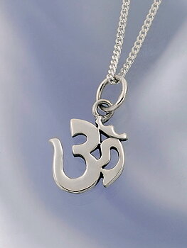 Silverhalsband med Aum