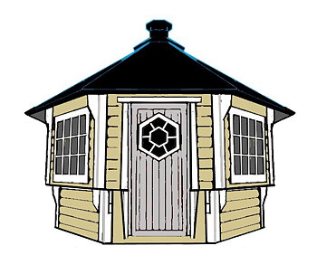 GRILLHUS BIANCA ORIGINAL 14,9 M² Rett tømmer