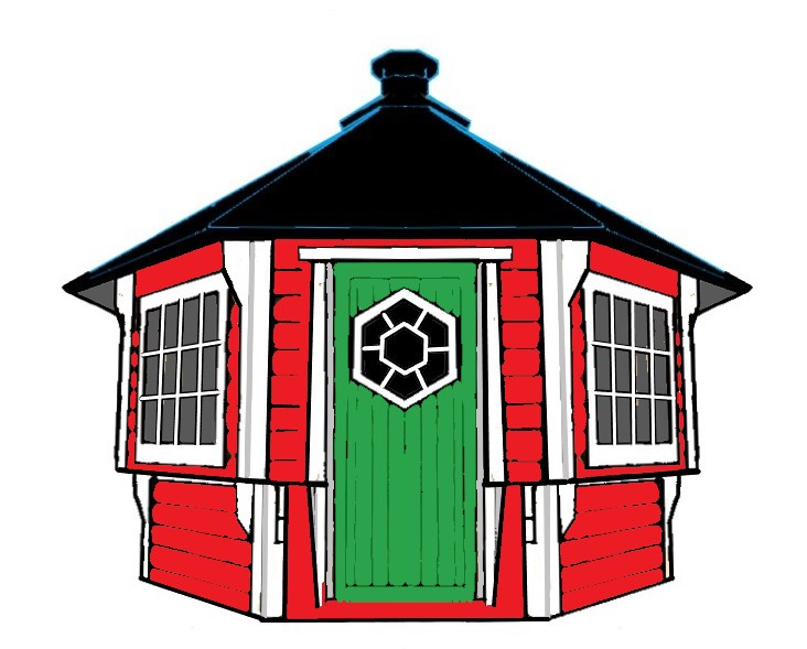 GRILLHUS BIANCA  9,2m² Rett tømmer
