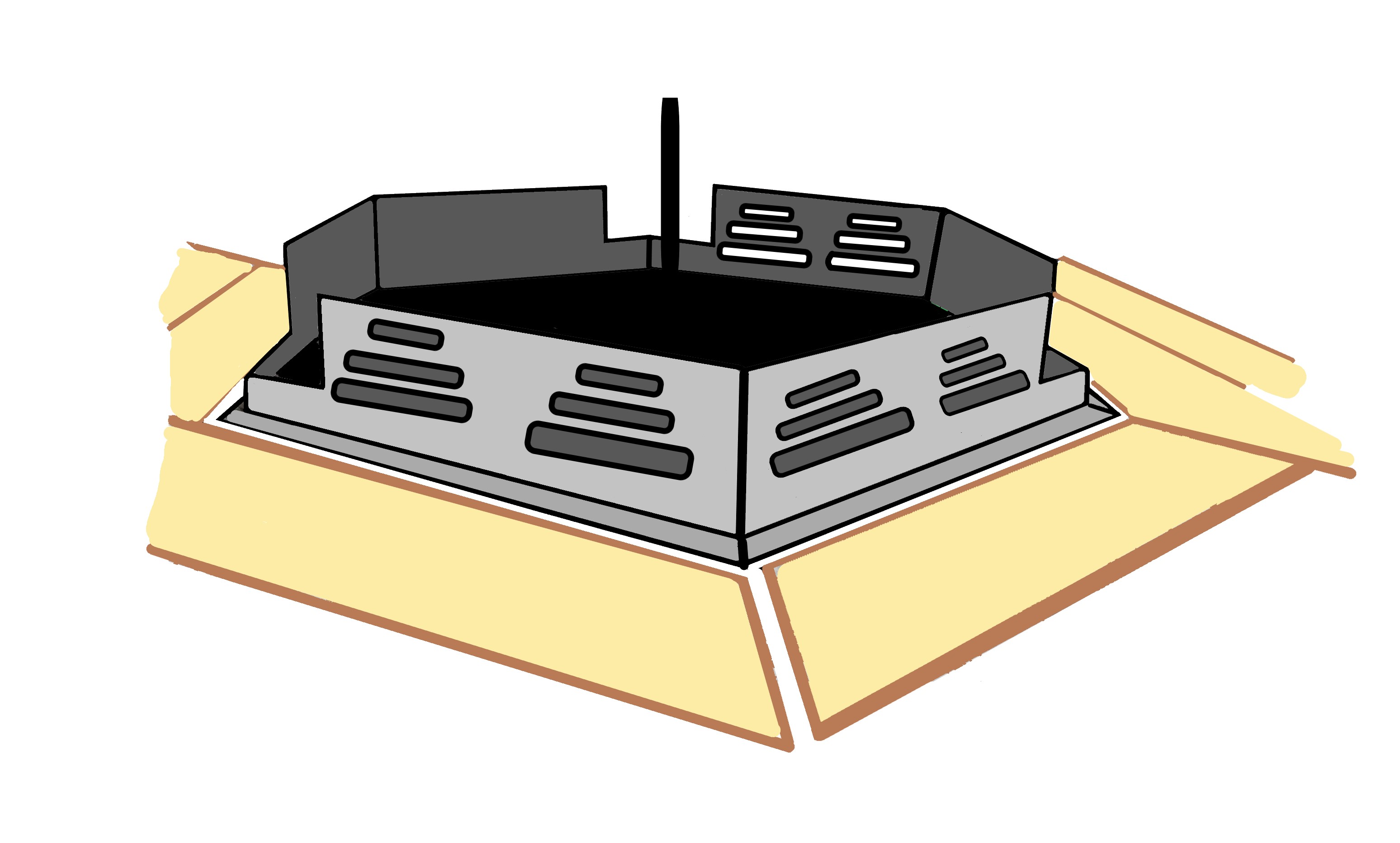 GRILLHUS BIANCA 11,9m² Rett tømmer - 6