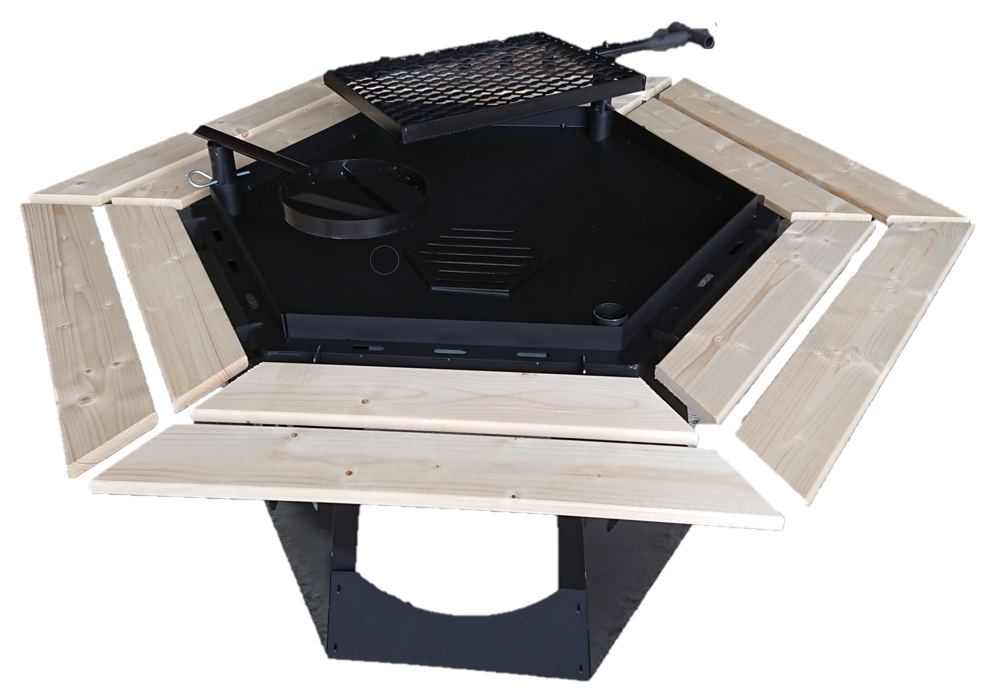 GRILLHUS BIANCA S 9,2m² Halvrund tømmer - 15