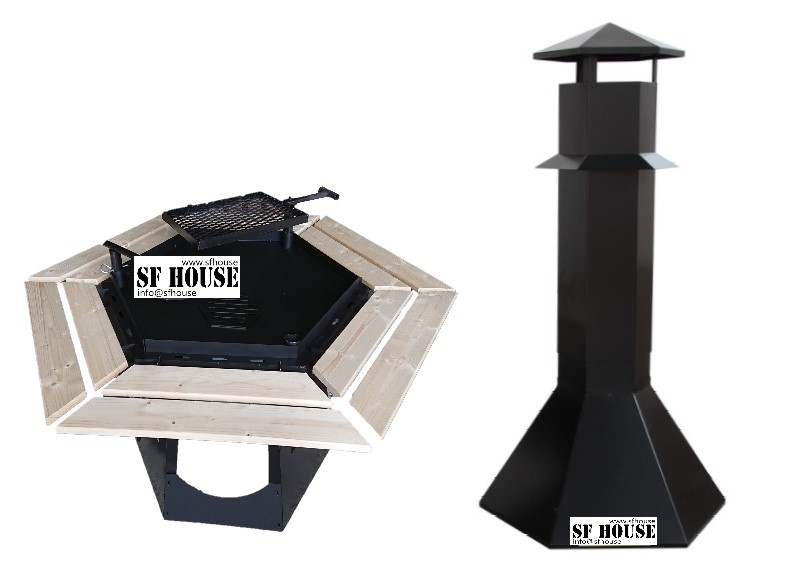 GRILLHUS BIANCA S 9,2m² Halvrund tømmer - 14