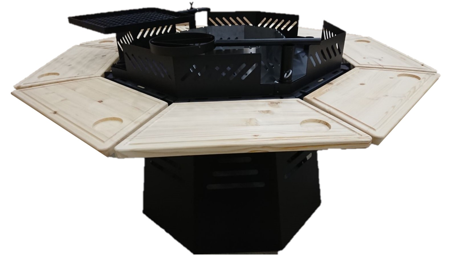 GRILLHUS BIANCA 11,9m² Halvrunt timmer - 13