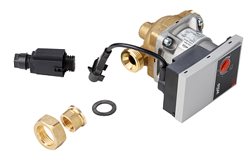 Pump 130 mm 1-fas med unionkopplingar