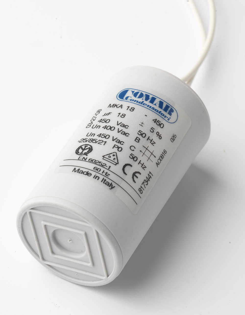 Capacitor 18µF, 400V, for cleaning pump PB 1 C 285, H4B 1-phase (693401)