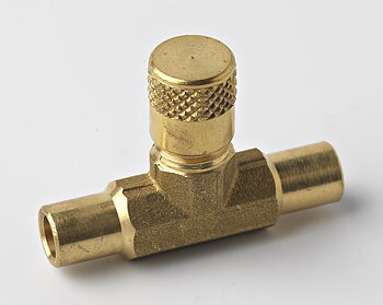 T-rör löd 1/4" x 1/4" x flare 1/4"