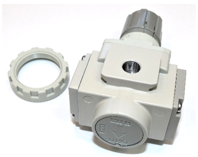 Compressed air regulator for home consumption panel