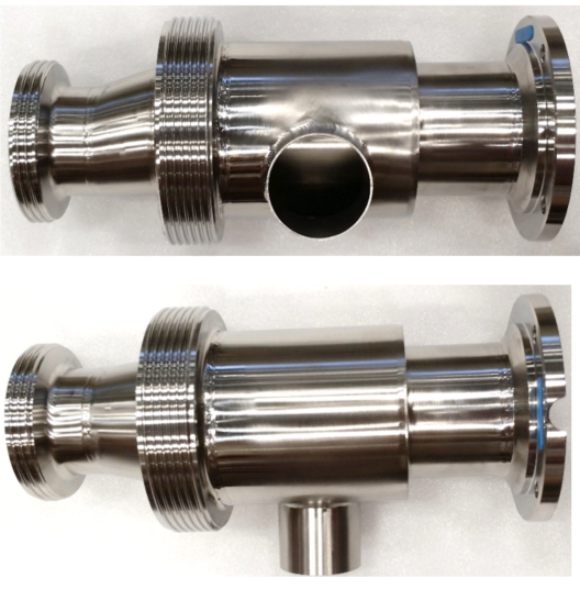 Clean & Clamp, Ø76 mm (3") mit I-Flansch und DIN 65 - 1 Stück Reinigungsanschluss