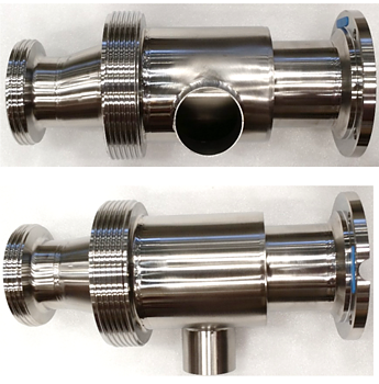 Clean & Clamp, Ø76 mm (3") mit I-Flansch und DIN 65 - 1 Stück Reinigungsanschluss