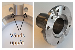 Ventilhälfte 51 mit Verbindungsrohr Ø51