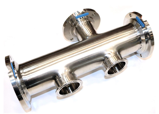 Mellanstycke Ø76 mm (3"), I-flänsar, DF953L/95L 14'- liter, 2 st mjölkledningar Ø51 mm