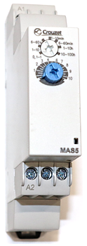 Tidrelä 1s-100h, 24-240VAC/DC