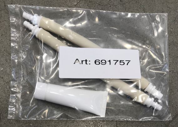 Hose kit for dosing pump incl valve 55SH for Argos + grease