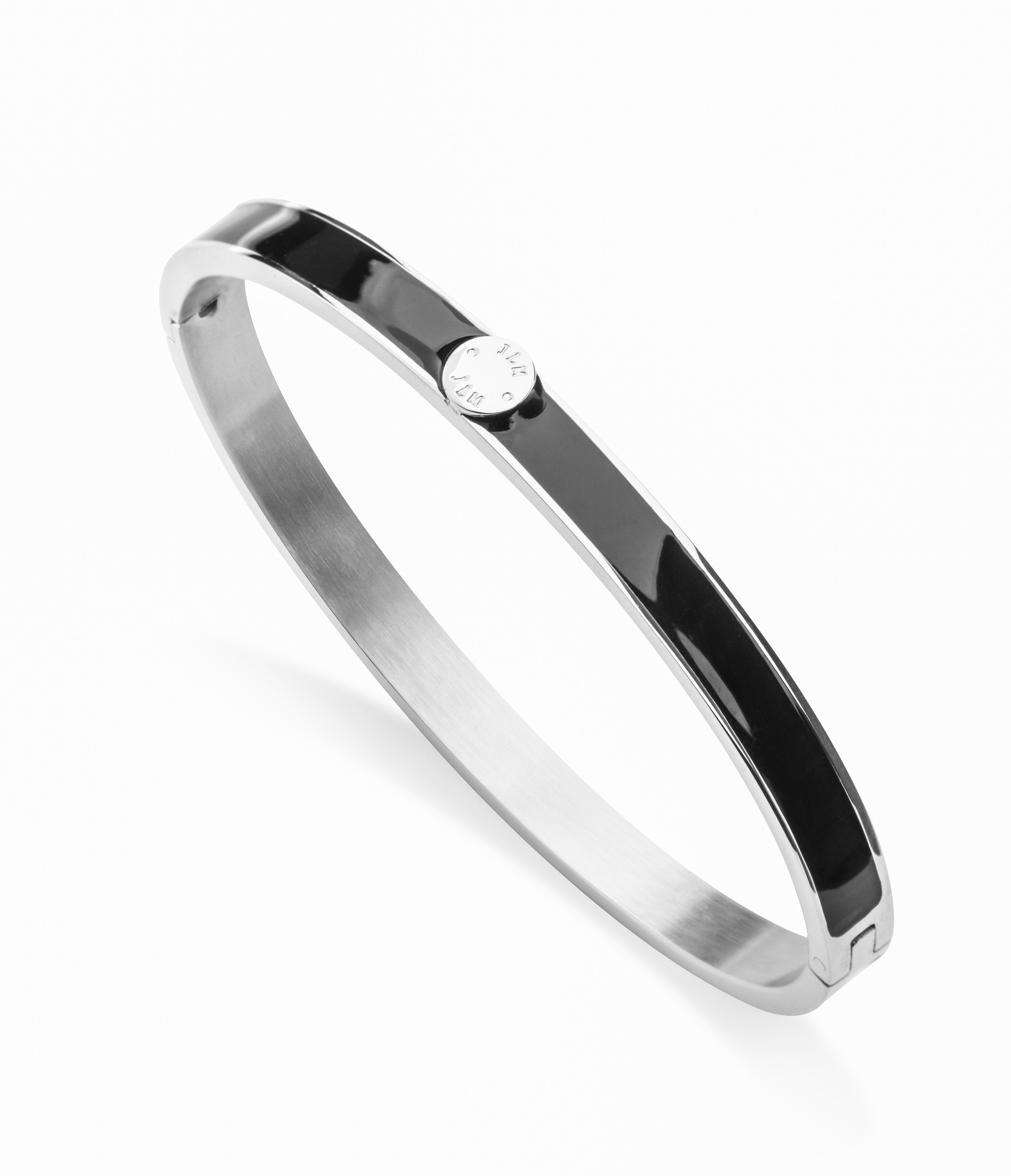 Palermo bangle black silver - 5
